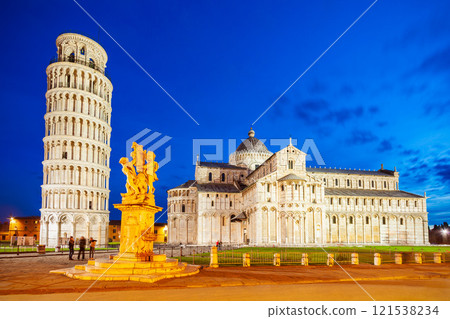 Pisa Leaning Tower in Italy 121538234
