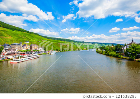 Bernkastel Kues aerial view, Germany. Bernkastel Kues aerial view, Germany. 121538283