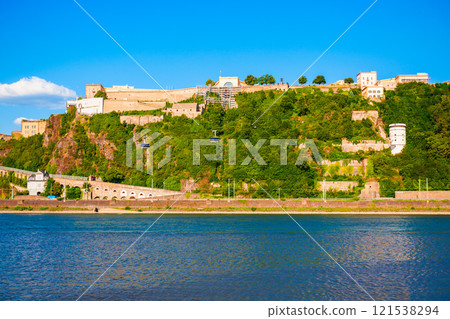 Ehrenbreitstein Fortress in Koblenz, Germany Ehrenbreitstein Fortress in Koblenz, Germany 121538294