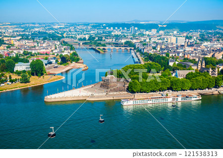 Koblenz city skyline in Germany 121538313