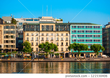 Geneva panoramic view in Switzerland 121538406