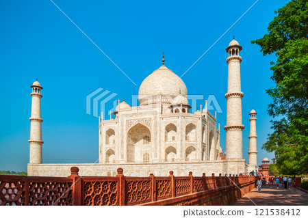 Taj Mahal marble mausoleum, Agra 121538412