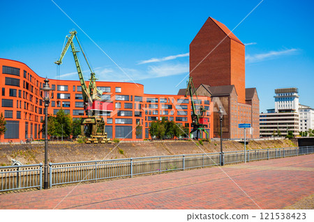 Duisburg city skyline in Germany 121538423