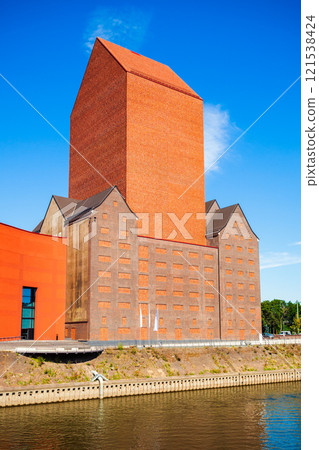 Duisburg city skyline in Germany 121538424