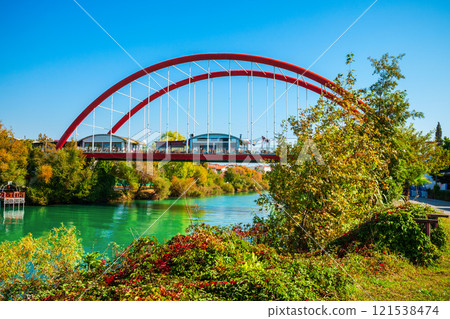 Bridge through Manavgat river, Turkey Bridge through Manavgat river, Turkey 121538474