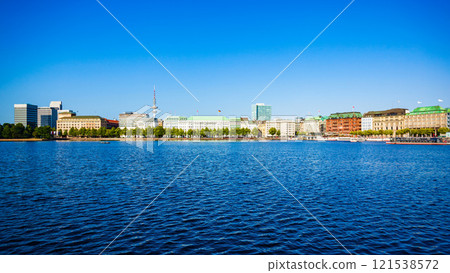 Hamburg city centre view, Germany Hamburg city centre view, Germany 121538572