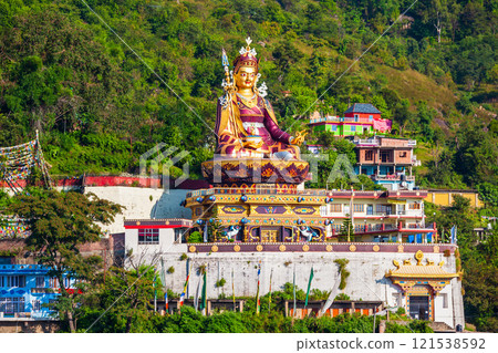 Guru Padmasambhava statue in Rewalsar, India Guru Padmasambhava statue in Rewalsar, India 121538592