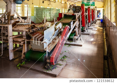 Machines inside the tea factory 121538612