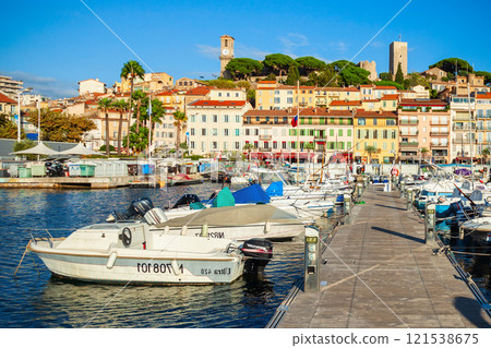 Cannes aerial panoramic view, France 121538675