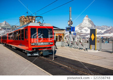 Gornergrat Bahn Railway Train, Zermatt Gornergrat Bahn Railway Train, Zermatt 121538748