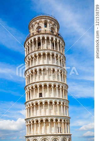Pisa Leaning Tower in Italy 121538789