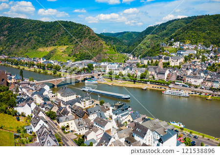 Cochem town aerial view, Germany Cochem town aerial view, Germany 121538896