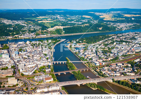 Koblenz city skyline in Germany Koblenz city skyline in Germany 121538907