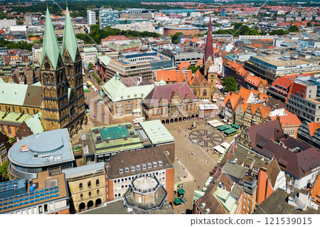 Bremen old town aerial view Bremen old town aerial view 121539015