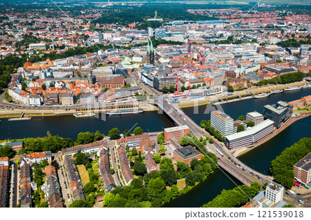 Bremen old town aerial view 121539018
