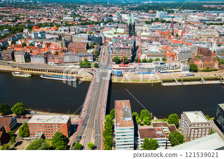 Bremen old town aerial view Bremen old town aerial view 121539021
