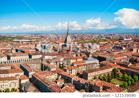 Turin aerial panoramic view, Italy Turin aerial panoramic view, Italy 121539090