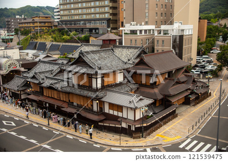 A long line at Dogo Onsen Main Building A long line at Dogo Onsen Main Building 121539475