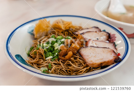 馬來西亞中式麵條餛飩攤美食 121539760