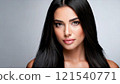 Woman in a red dress 121540771