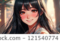 Woman handing her hair 121540774