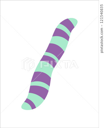 Dinosaur alphabet. Symbol of English alphabet shaped as dino. Children colorful cartoon funny fictional character. Vector flat icon isolated on white background 121540835