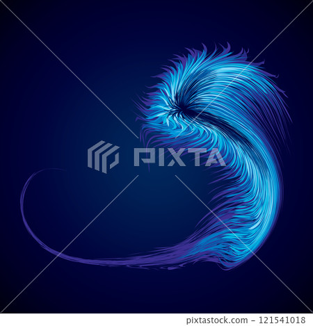 Abstract background. Explosion. Vector drawing Abstract background. Explosion. Vector drawing 121541018