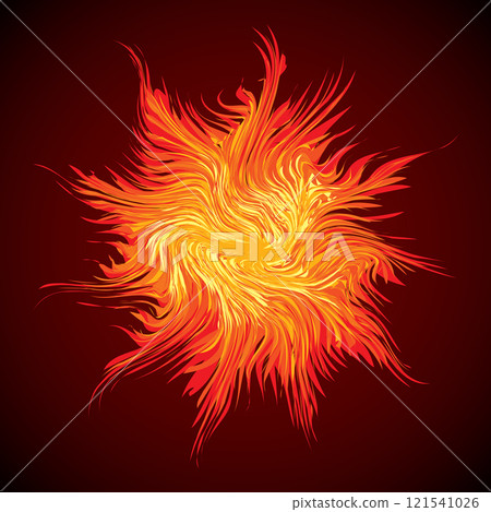 Abstract background. Explosion. Vector drawing 121541026