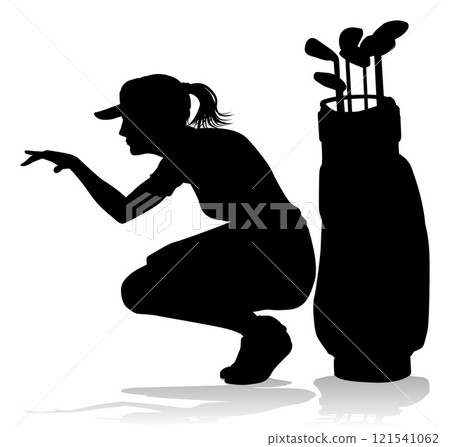 Golfer Golf Sports Person Silhouette 121541062