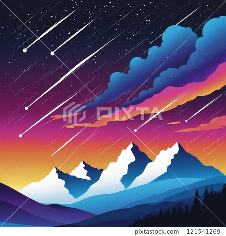 多雪的山風景 121541269