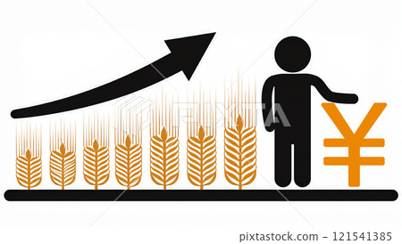 Image of rising grain prices 121541385
