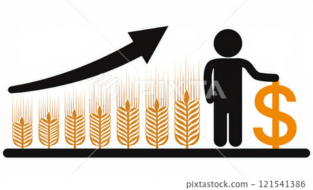 Image of rising grain prices 121541386