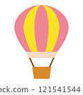 Simple and cute balloon illustration (flat design) 121541544