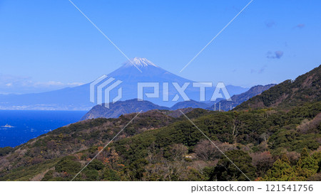 Ishibe Rice Terraces with a View of Mt. Fuji 121541756