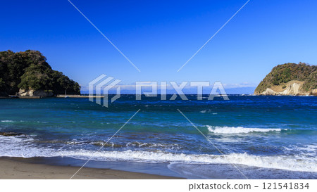 Rocky coast of Matsuzaki Town 121541834