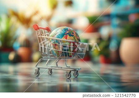 Global E-Commerce Showcase, Trending Products and International Popularity Close-Up Global E-Commerce Showcase, Trending Products and International Popularity Close-Up 121542770
