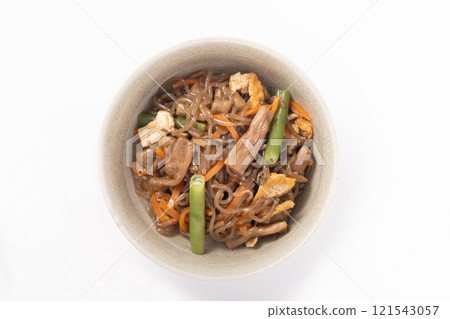 Potato peel and konjac stew 121543057