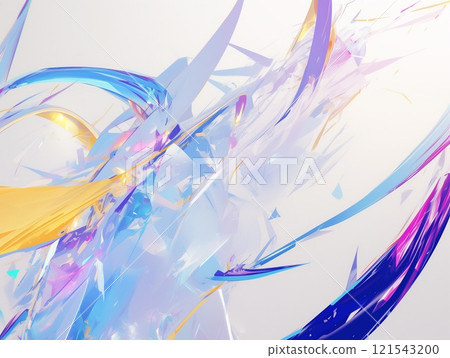 Abstract art with transparent light and dancing colors Abstract art with transparent light and dancing colors 121543200