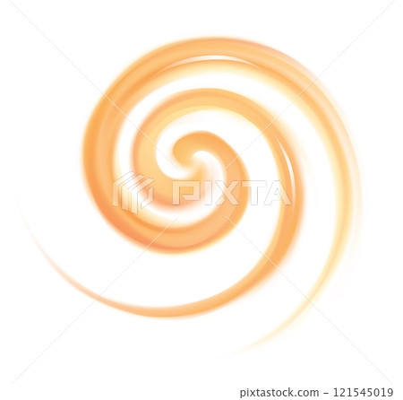 Vector light orange background of swirling texture 121545019