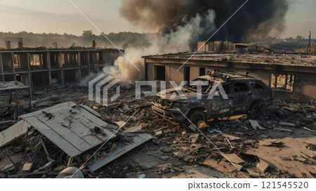 [16:9 version] Disaster scene 121545520