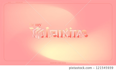Elegant Valentines Day card design with soft pink and peach gradient background. Romantic typography and glowing abstract texture. Elegant Valentines Day card design with soft pink and peach gradient background. Romantic typography and glowing abstract texture. 121545939