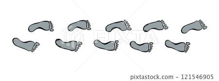 Foot. Vector drawing 121546905