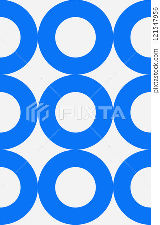Circles naive geometric shapes pattern 121547956