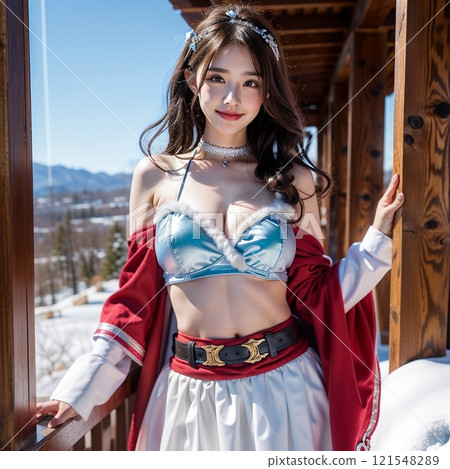 Beautiful snowy Christmas 121548289