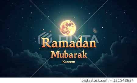 Ramadan Kareem with Mosque Ramadan Kareem with Mosque 121548684