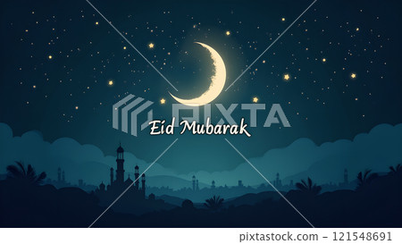 Ramadan Kareem with Mosque  121548691