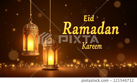 Ramadan Kareem with Mosque  121548712