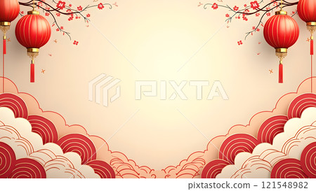 Happy chinese new year background lunar Happy chinese new year background lunar 121548982