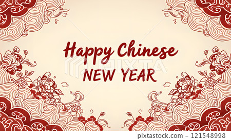 Happy chinese new year background lunar Happy chinese new year background lunar 121548998