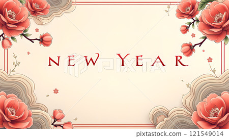 Happy chinese new year background lunar 121549014